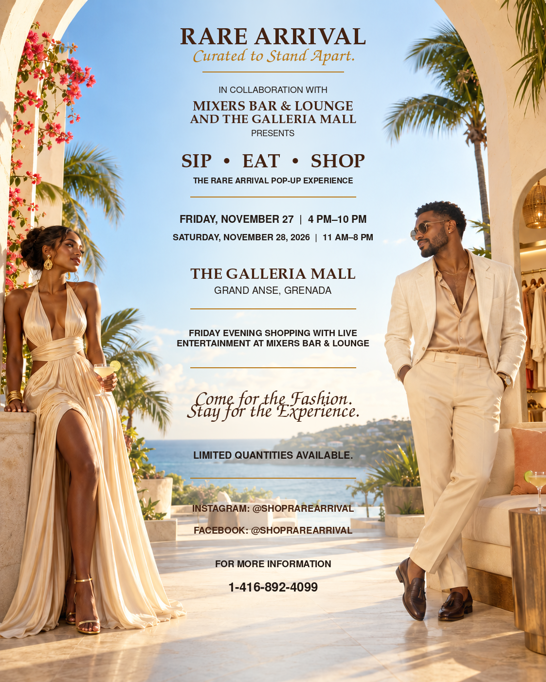 Rare Arrival Sip, Eat & Shop Pop-Up