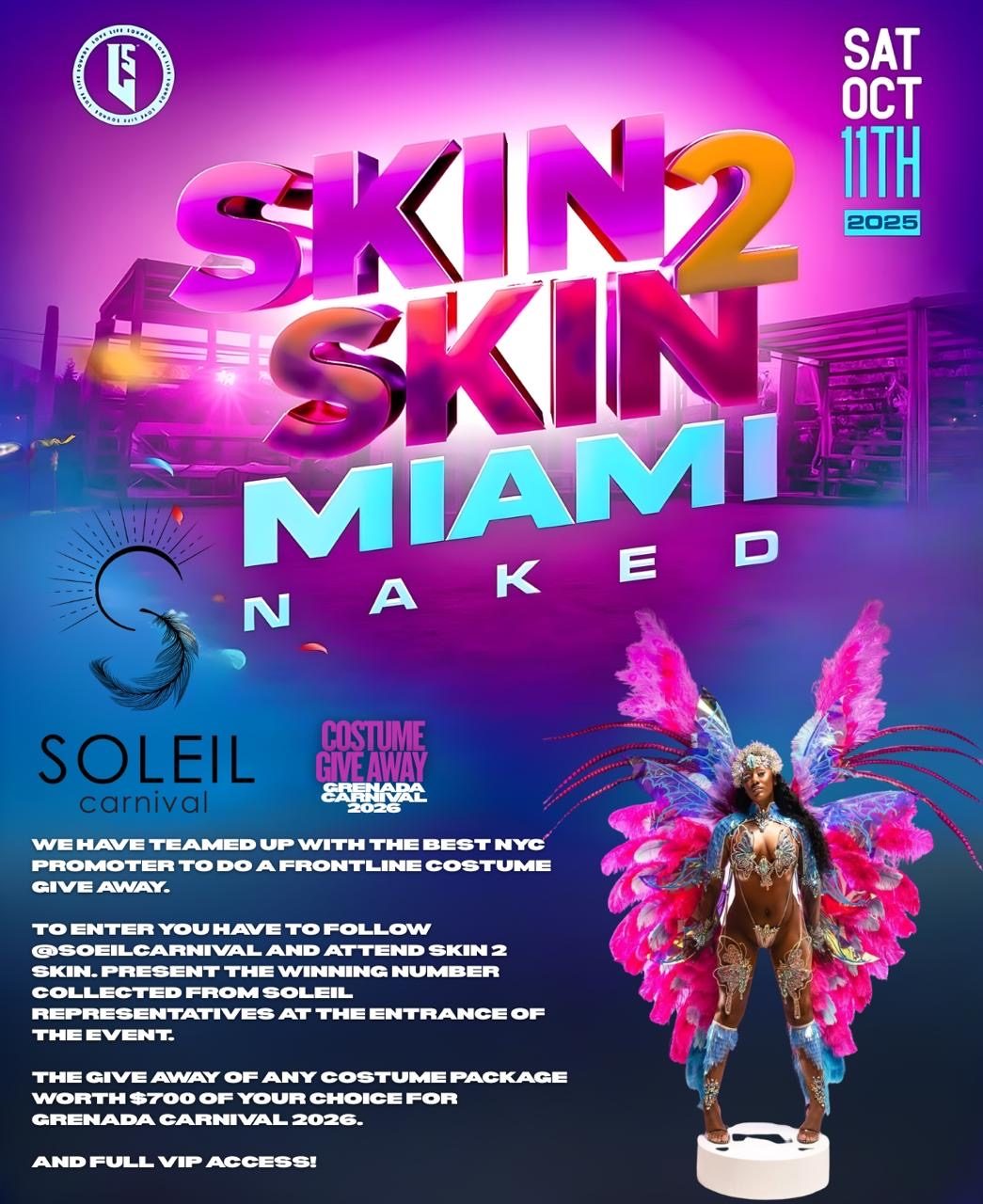 Soleil Carnival Miami Costume Giveaway