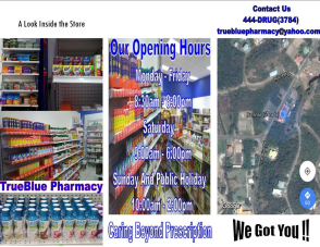 True Blue Pharmacy Inc - 10% off for Go2fete Card Holders