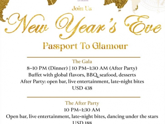 New Year’s Eve Passport to Glamour at Six Senses