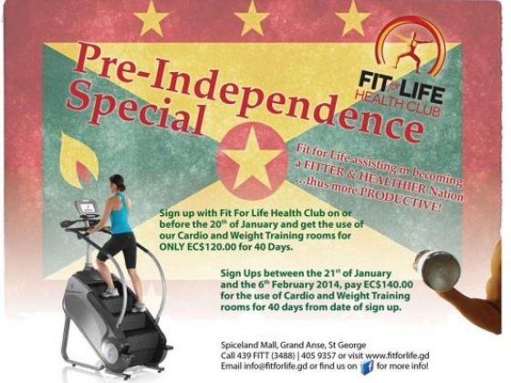 Independence Special at fit for Life- 4o days of fitness Sign up today