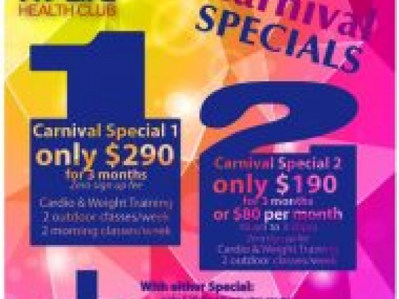 It is that time of the year again… Everybody wants to get fit for CARNIVAL