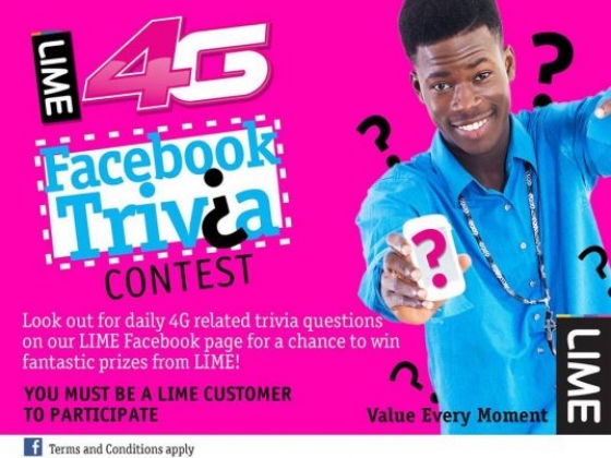 We're happy to announce the launch of our Facebook 4G Trivia contest!!