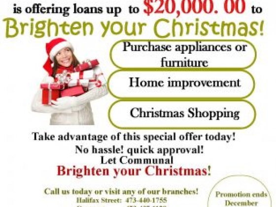 COMMUNAL CO-OPERATIVE CREDIT UNION LOAN OFFER