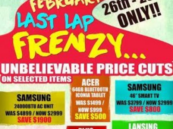 Courts February Last lap Frenzy